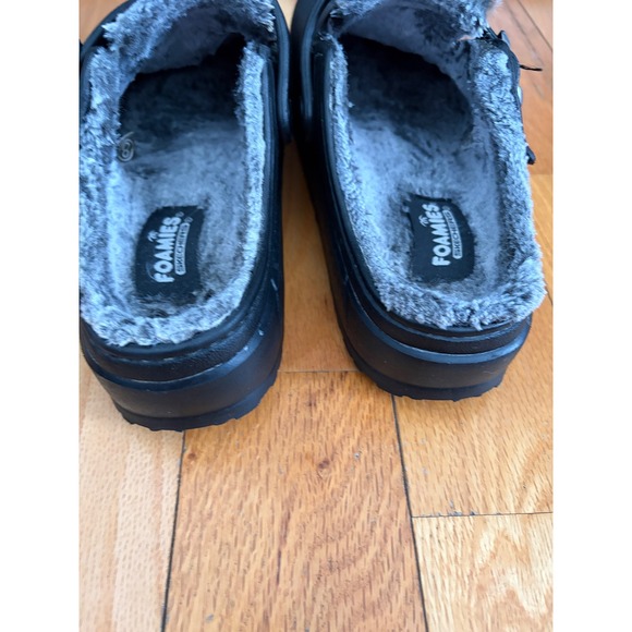 Skechers Foamies Cali Breeze Lined Clog Womens Slip On Size 8 Black - Picture 4 of 7